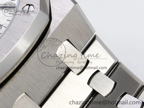 Royal Oak 41mm 15510 “50th Anniversary” SS SF 1:1 Best Edition White Dial on SS Bracelet SA4302 Super Clone