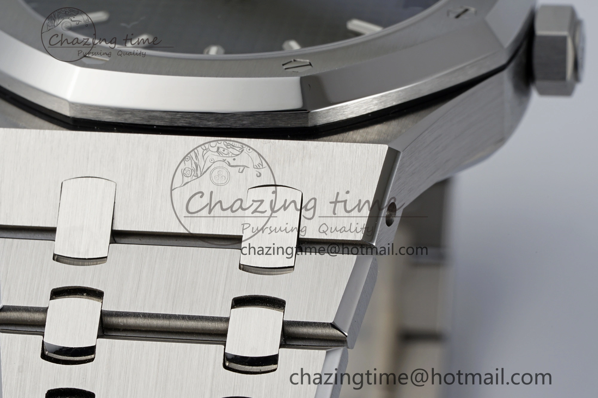 Royal Oak 41mm 15510 “50th Anniversary” SS ZF 1:1 Best Edition Black Textured Dial on SS Bracelet A4302