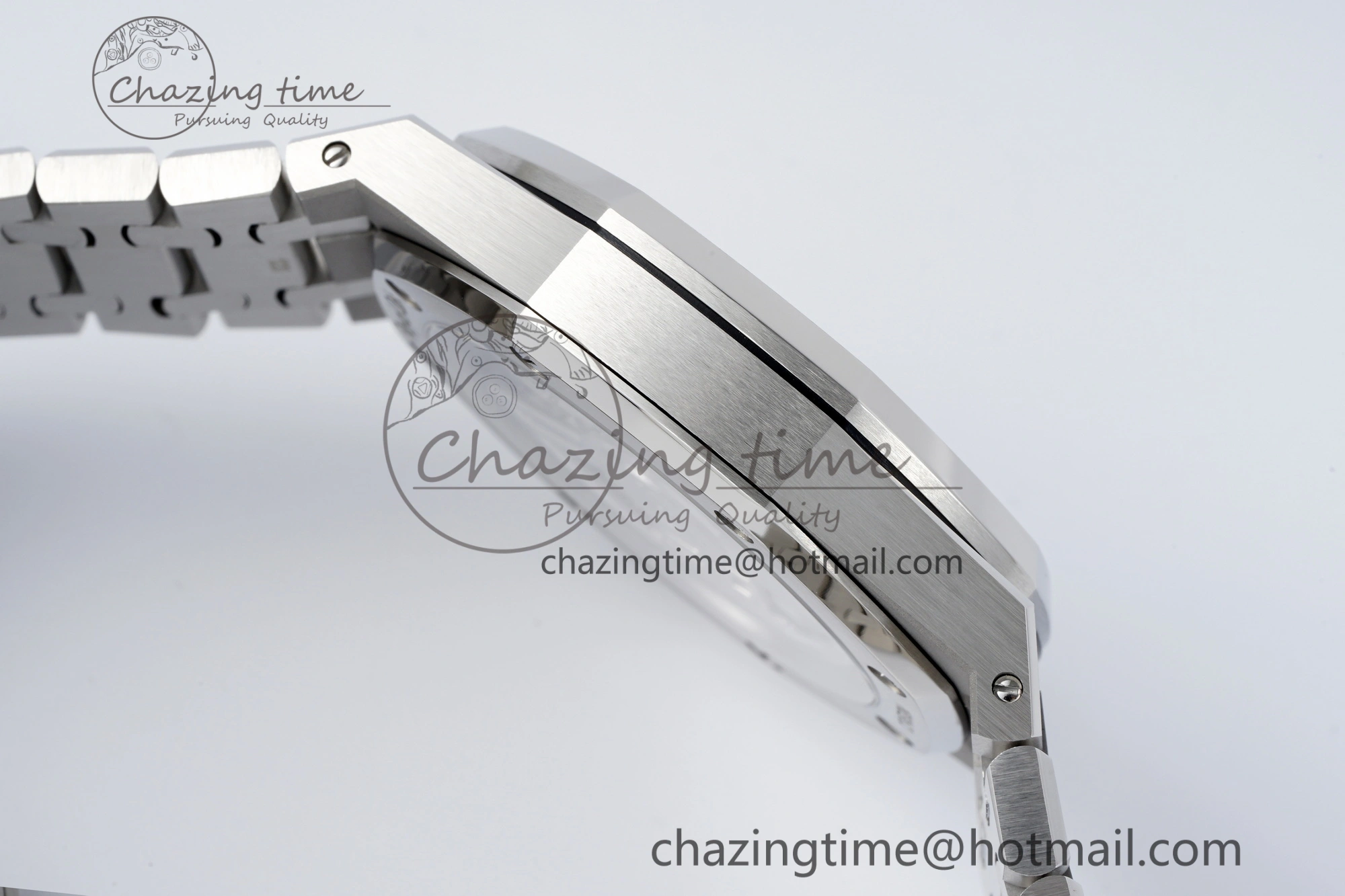 Royal Oak 41mm 15510 “50th Anniversary” SS ZF 1:1 Best Edition Blue Textured Dial on SS Bracelet A4302