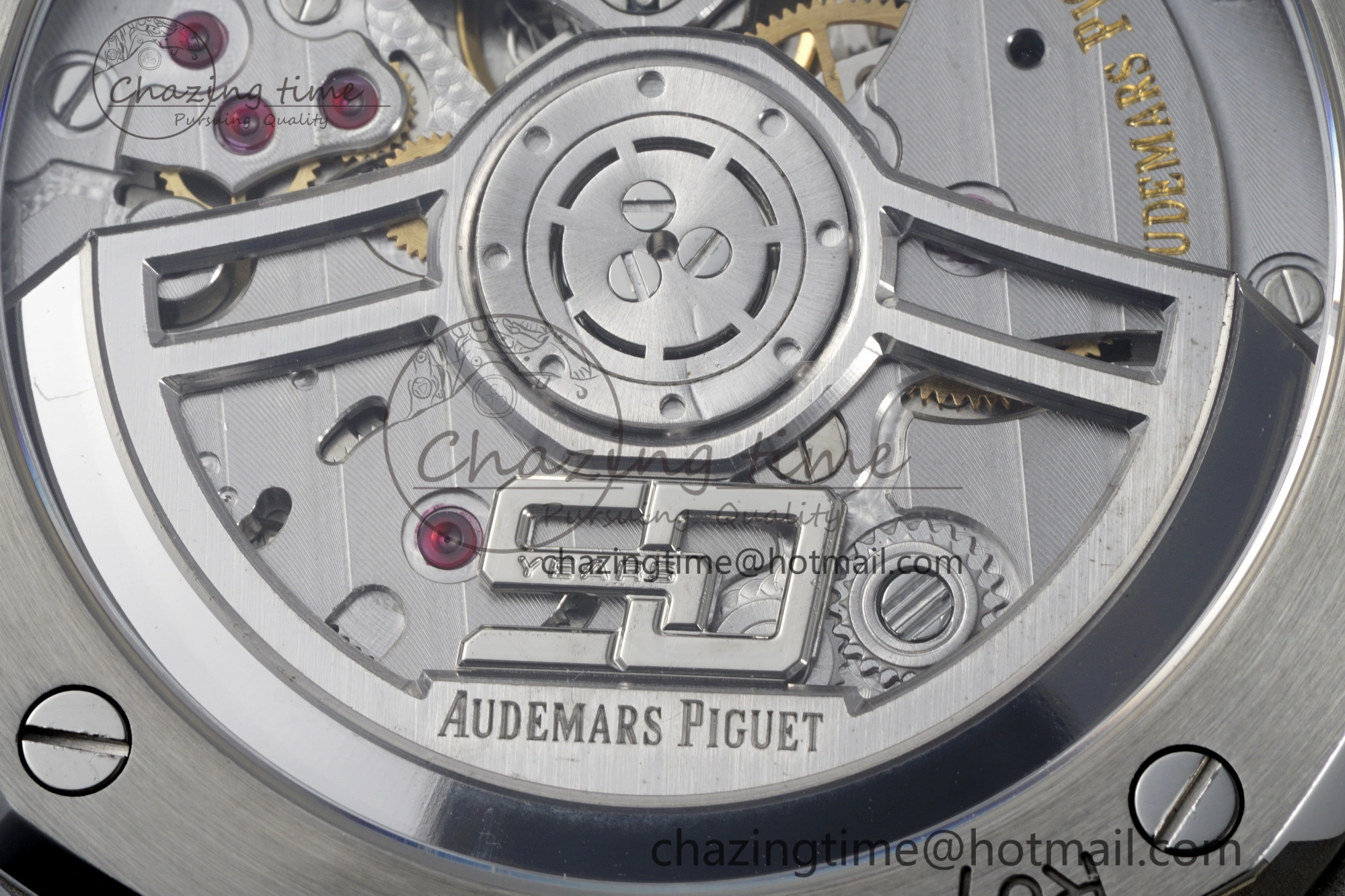 Royal Oak 41mm 15510 “50th Anniversary” SS ZF 1:1 Best Edition Blue Textured Dial on SS Bracelet A4302
