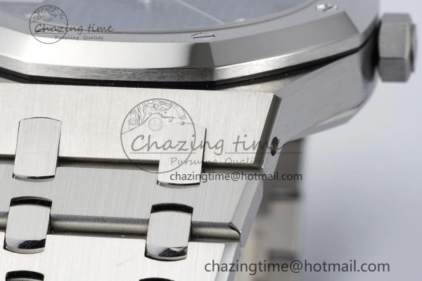 Royal Oak 41mm 15510 “50th Anniversary” SS ZF 1:1 Best Edition Blue Textured Dial on SS Bracelet A4302