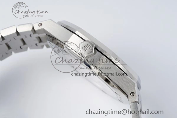 Royal Oak 41mm 15510 “50th Anniversary” SS ZF 1:1 Best Edition Gray Textured Dial on SS Bracelet A4302