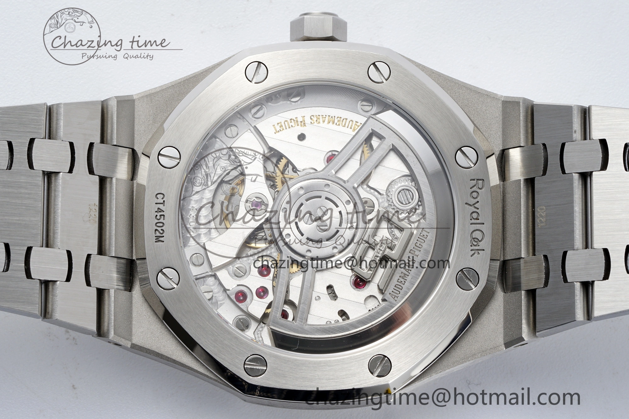 Royal Oak 41mm 15510 “50th Anniversary” SS ZF 1:1 Best Edition Gray Textured Dial on SS Bracelet A4302