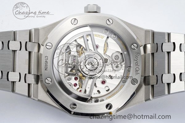 Royal Oak 41mm 15510 “50th Anniversary” SS ZF 1:1 Best Edition Gray Textured Dial on SS Bracelet A4302
