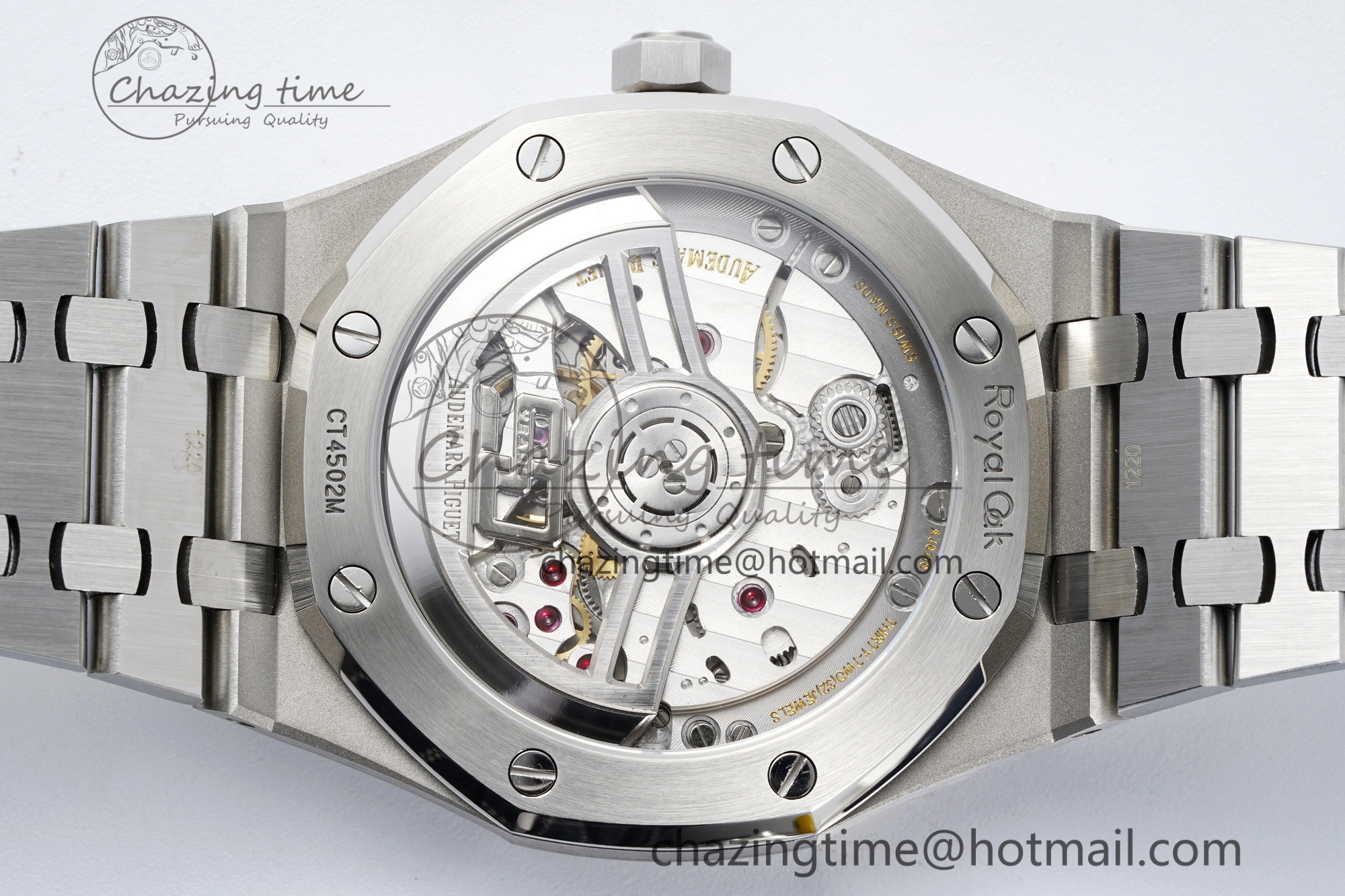 Royal Oak 41mm 15510 “50th Anniversary” SS ZF 1:1 Best Edition Gray Textured Dial on SS Bracelet A4302