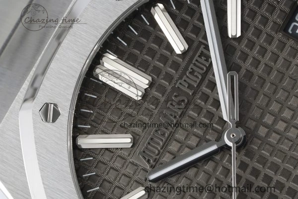 Royal Oak 41mm 15510 “50th Anniversary” SS ZF 1:1 Best Edition Gray Textured Dial on SS Bracelet A4302