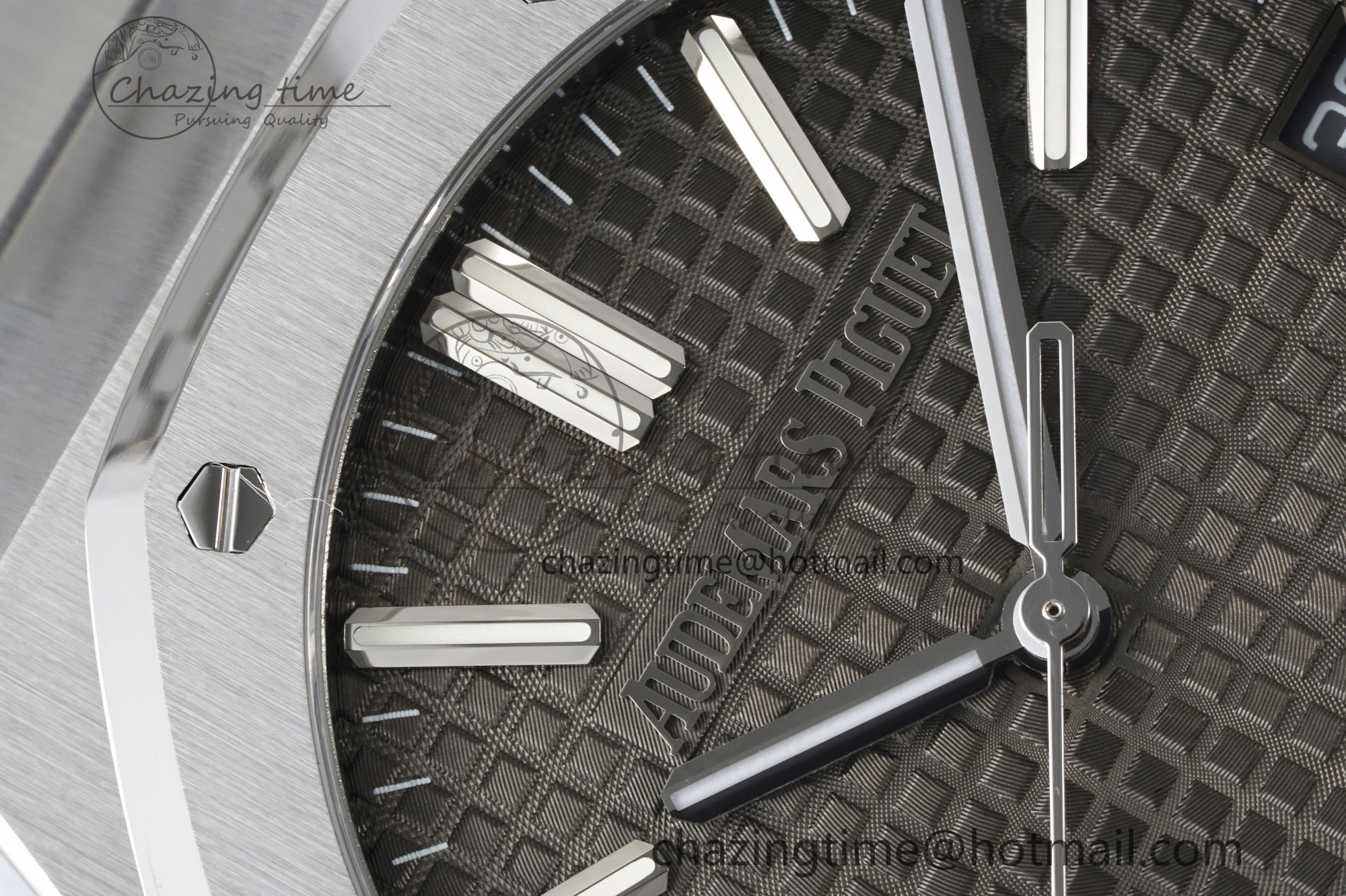 Royal Oak 41mm 15510 “50th Anniversary” SS ZF 1:1 Best Edition Gray Textured Dial on SS Bracelet A4302