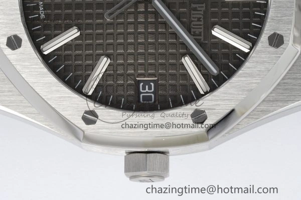 Royal Oak 41mm 15510 “50th Anniversary” SS ZF 1:1 Best Edition Gray Textured Dial on SS Bracelet A4302