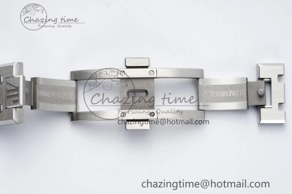 Royal Oak 41mm 15510 “50th Anniversary” SS ZF 1:1 Best Edition Green Textured Dial on SS Bracelet A4302