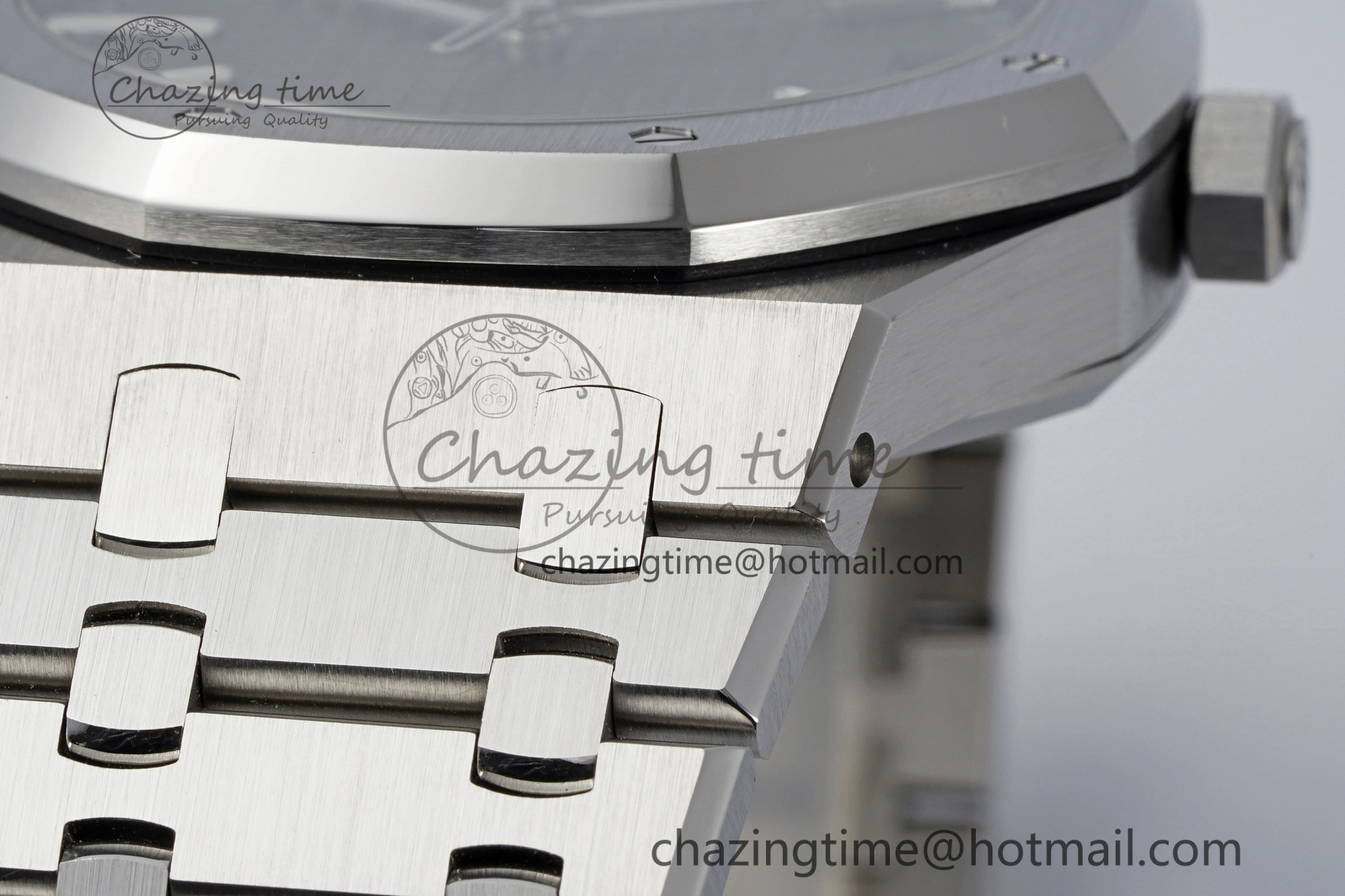 Royal Oak 41mm 15510 “50th Anniversary” SS ZF 1:1 Best Edition Green Textured Dial on SS Bracelet A4302