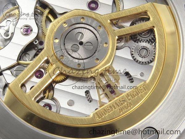 Royal Oak 41mm 15510 Frosted SS APSF 1:1 Best Edition Black Textured Dial on SS Bracelet SA4302 Super Clone