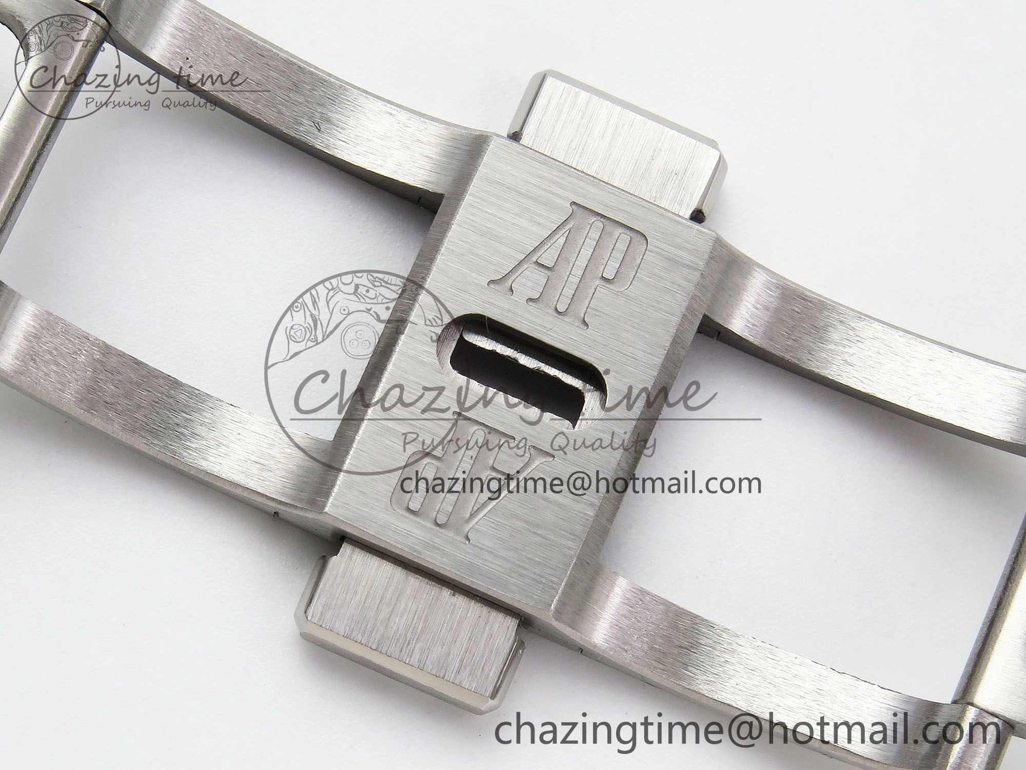 Royal Oak 41mm 15510 Frosted SS APSF 1:1 Best Edition Black Textured Dial on SS Bracelet SA4302 Super Clone