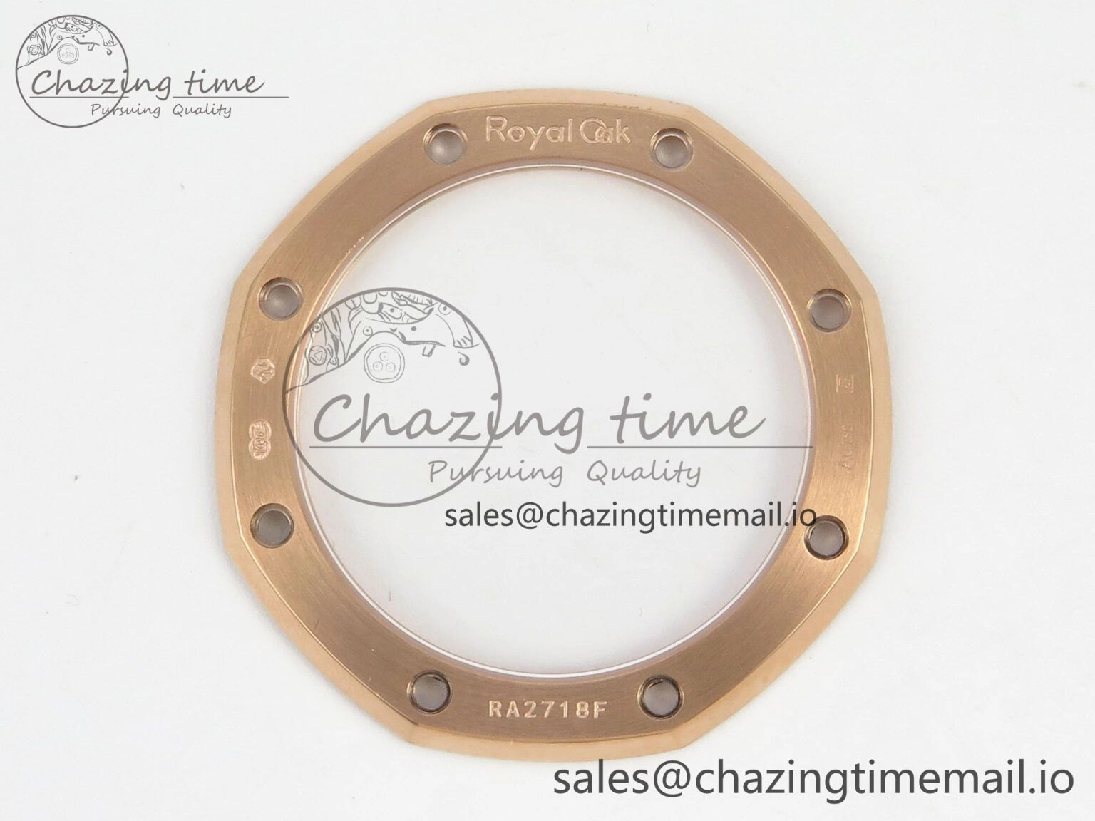 Royal Oak 41mm 15510 RG RSF 1:1 Best Edition Blue Dial on Black leather strap SA4302 Super Clone