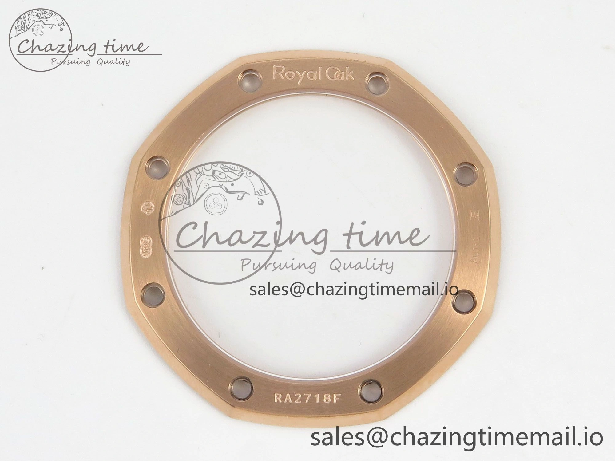 Royal Oak 41mm 15510 RG RSF 1:1 Best Edition Blue Dial on Black leather strap SA4302 Super Clone