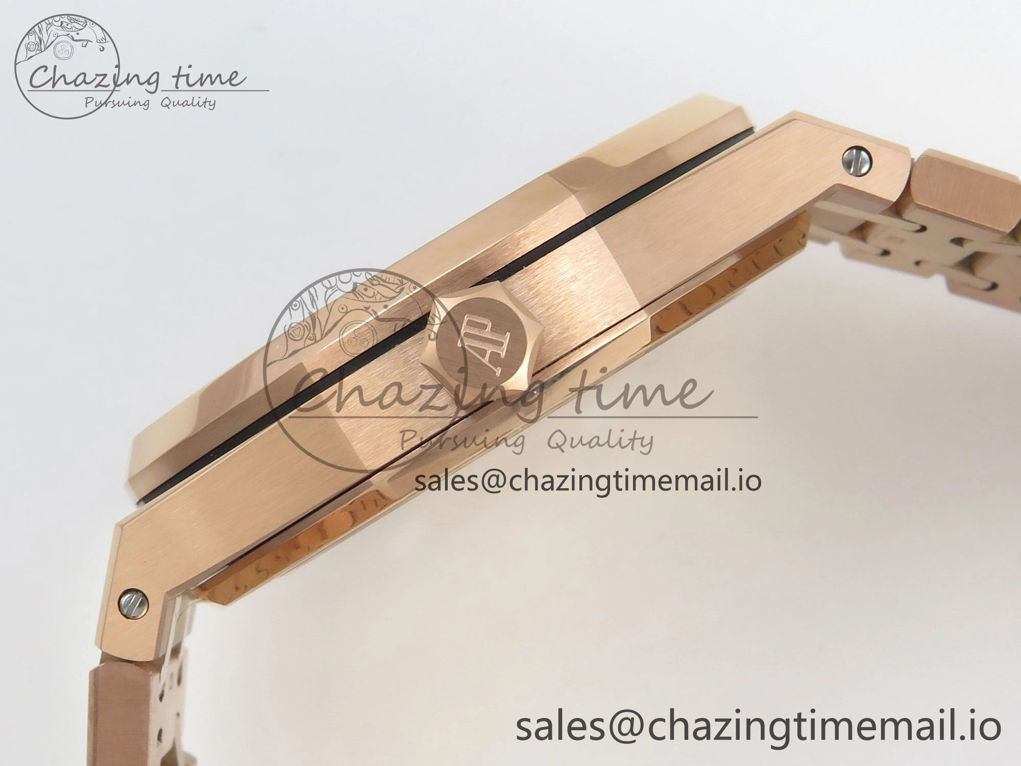 Royal Oak 41mm 15510 RG RSF 1:1 Best Edition Blue Dial on RG Bracelet SA4302 Super Clone