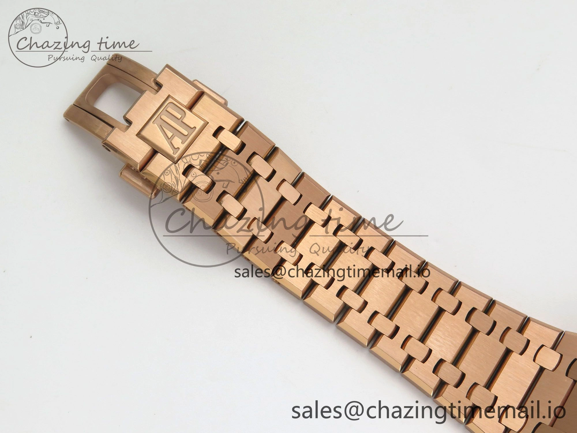 Royal Oak 41mm 15510 RG RSF 1:1 Best Edition Blue Dial on RG Bracelet SA4302 Super Clone