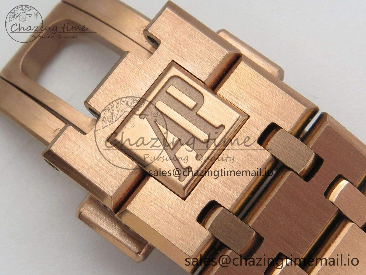 Royal Oak 41mm 15510 RG RSF 1:1 Best Edition Blue Dial on RG Bracelet SA4302 Super Clone