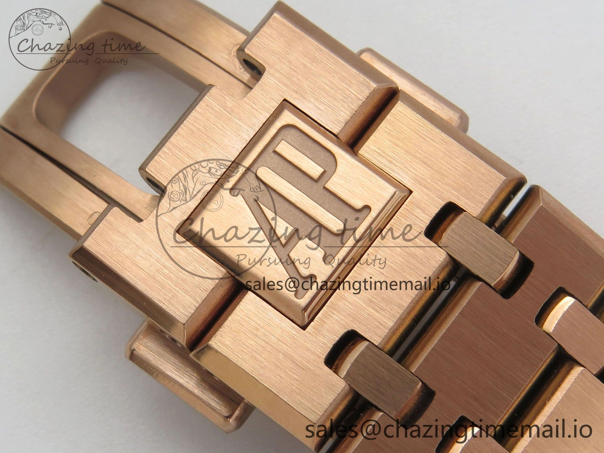 Royal Oak 41mm 15510 RG RSF 1:1 Best Edition Blue Dial on RG Bracelet SA4302 Super Clone