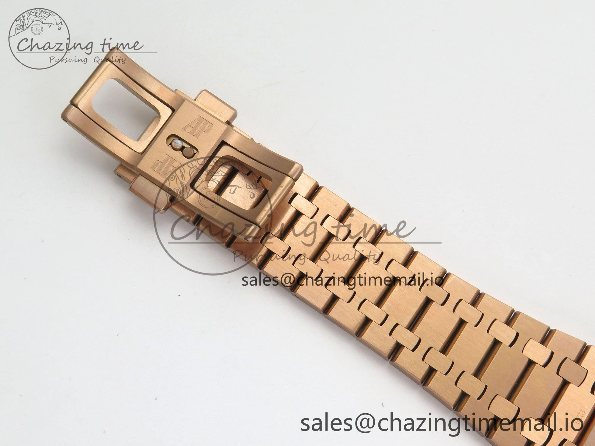 Royal Oak 41mm 15510 RG RSF 1:1 Best Edition Blue Dial on RG Bracelet SA4302 Super Clone