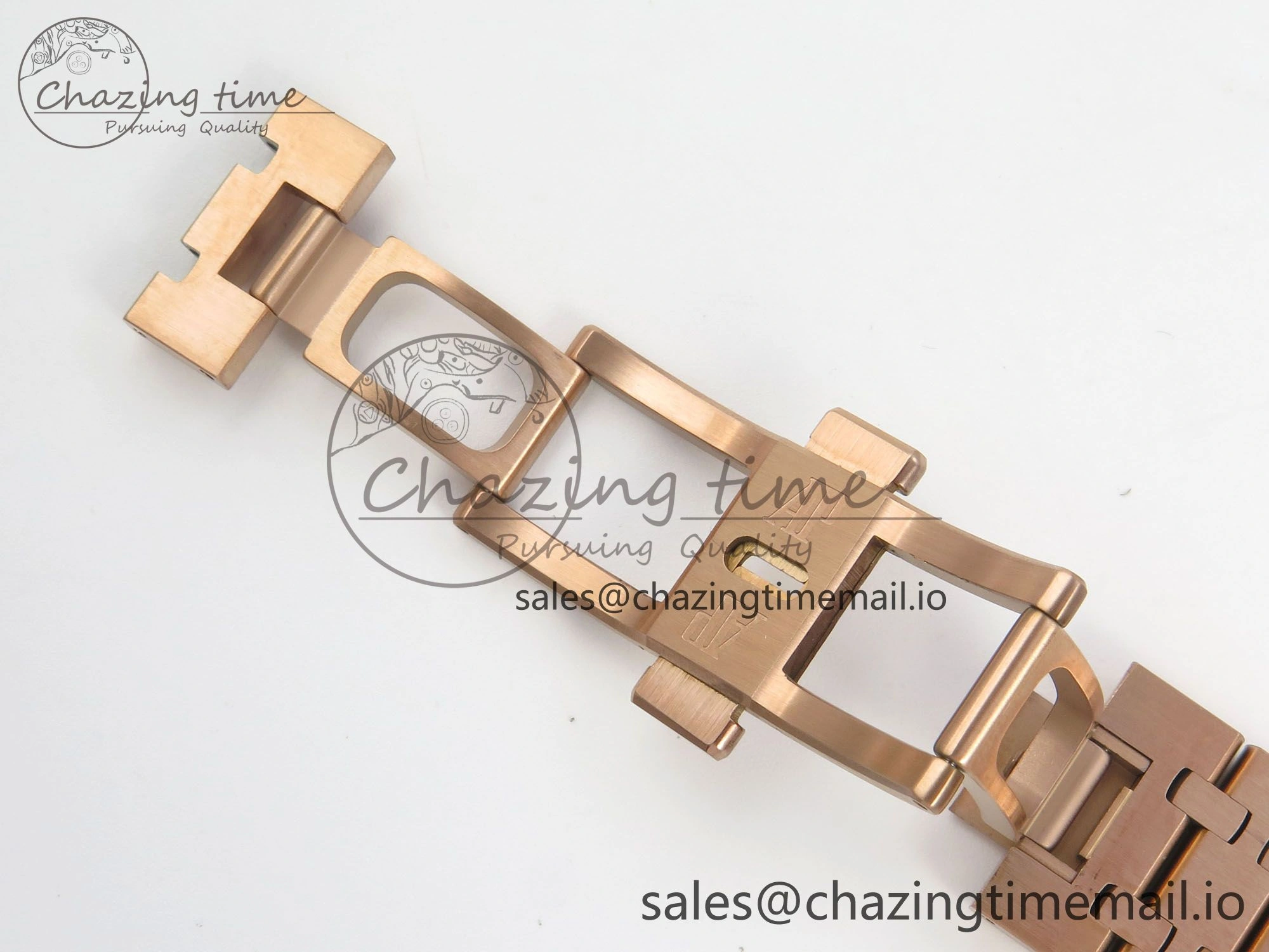 Royal Oak 41mm 15510 RG RSF 1:1 Best Edition Blue Dial on RG Bracelet SA4302 Super Clone