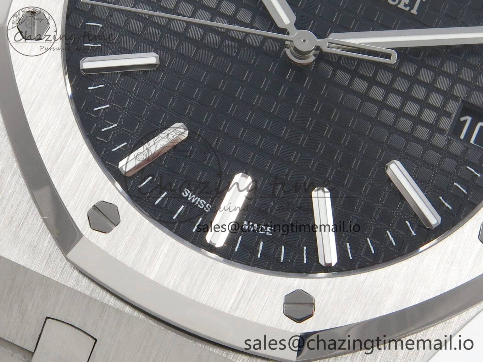 Royal Oak 41mm 15510 SS RSF 1:1 Best Edition Black Dial on SS Bracelet SA4302 Super Clone