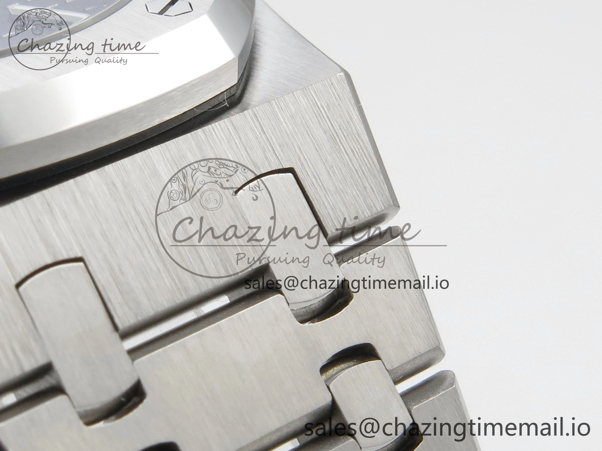 Royal Oak 41mm 15510 SS RSF 1:1 Best Edition Black Dial on SS Bracelet SA4302 Super Clone