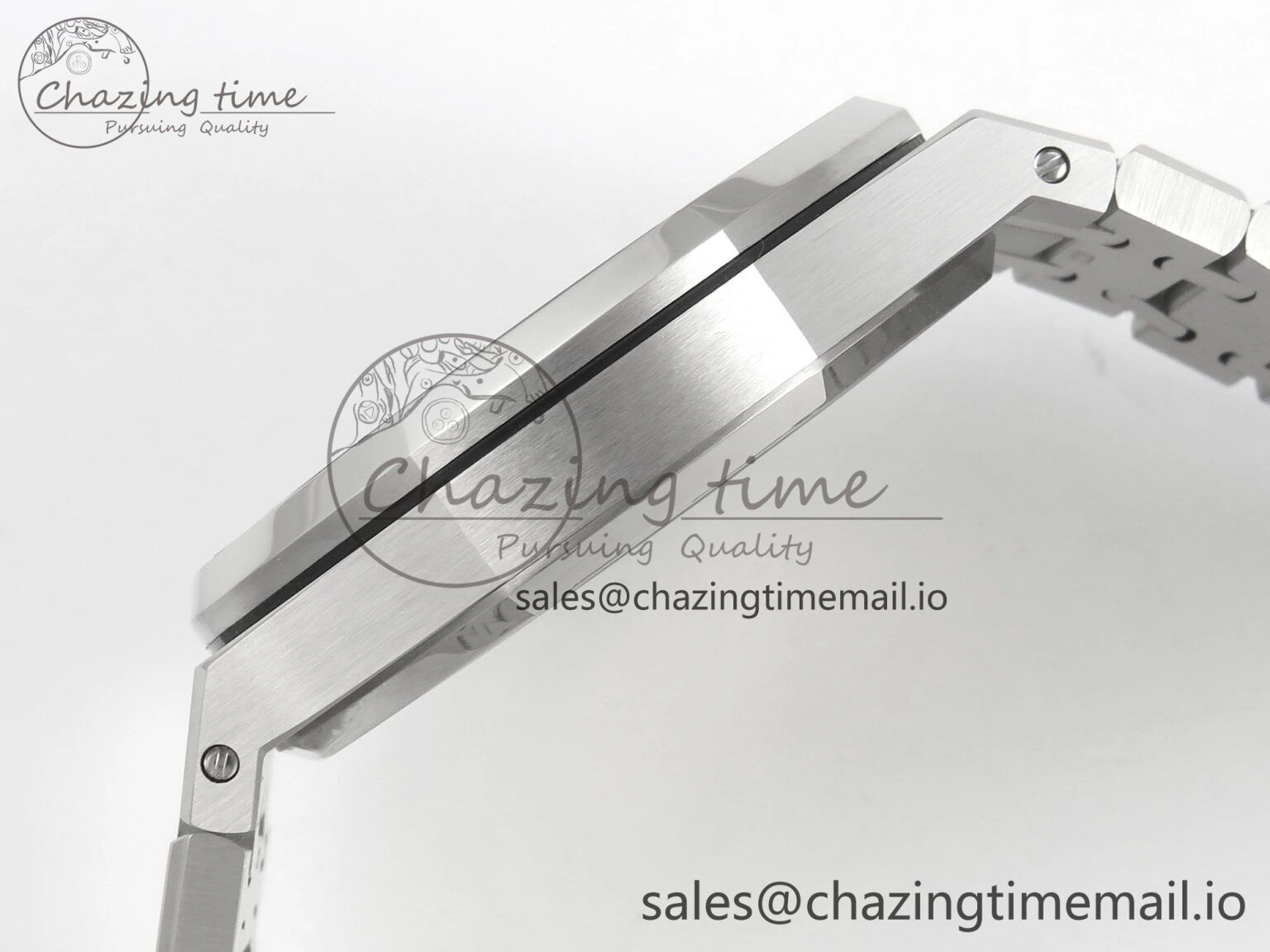 Royal Oak 41mm 15510 SS RSF 1:1 Best Edition Black Dial on SS Bracelet SA4302 Super Clone