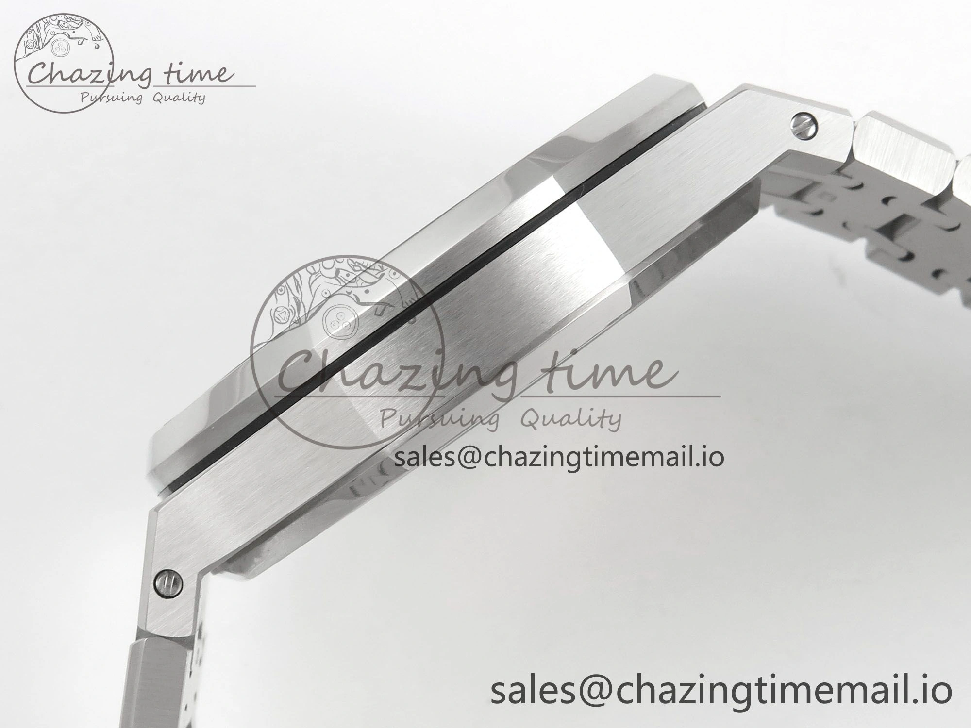 Royal Oak 41mm 15510 SS RSF 1:1 Best Edition Black Dial on SS Bracelet SA4302 Super Clone
