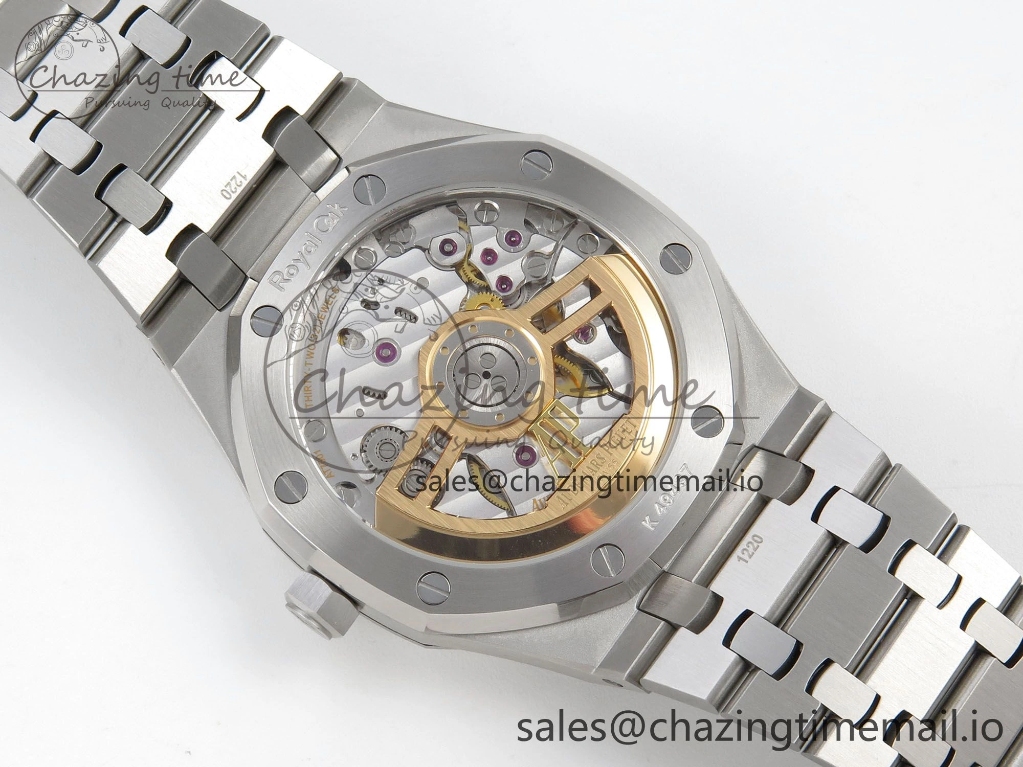 Royal Oak 41mm 15510 SS RSF 1:1 Best Edition Black Dial on SS Bracelet SA4302 Super Clone