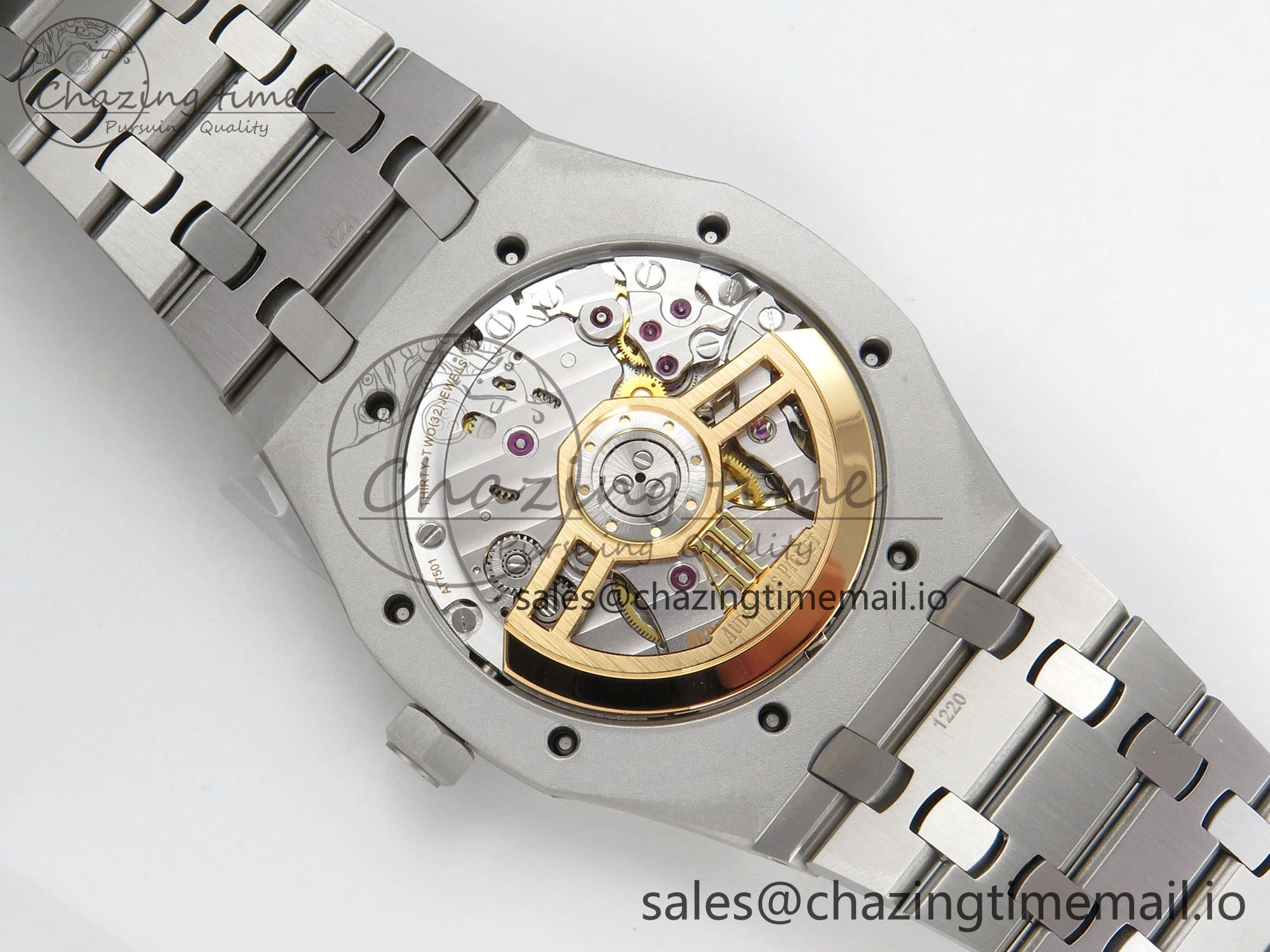 Royal Oak 41mm 15510 SS RSF 1:1 Best Edition Black Dial on SS Bracelet SA4302 Super Clone