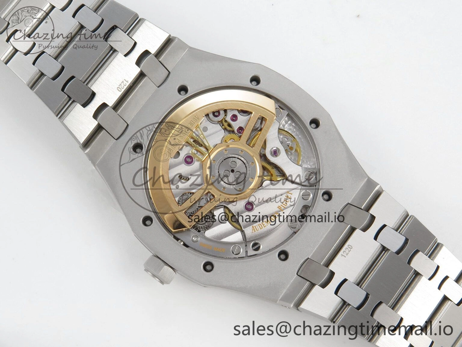 Royal Oak 41mm 15510 SS RSF 1:1 Best Edition Black Dial on SS Bracelet SA4302 Super Clone