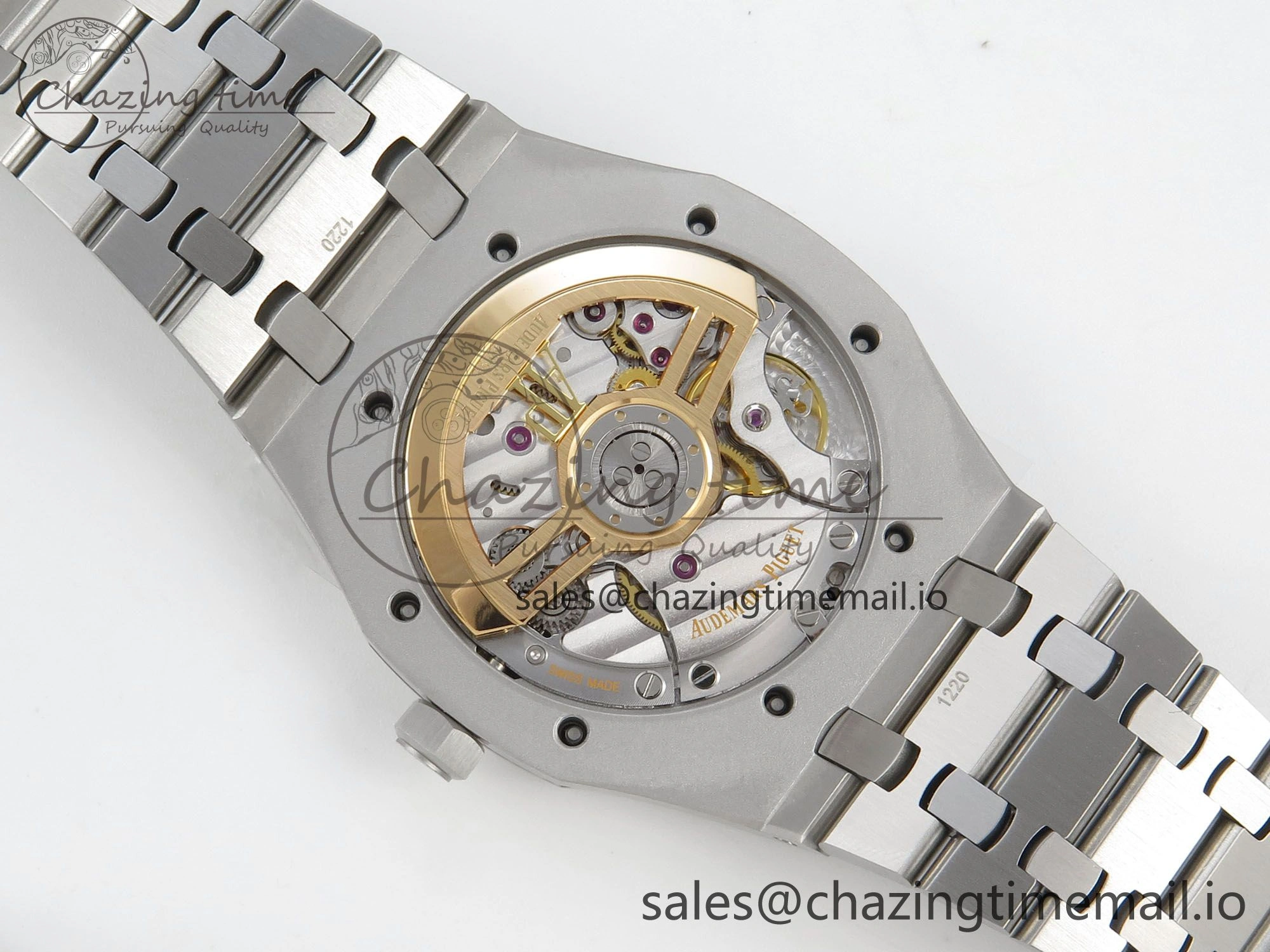 Royal Oak 41mm 15510 SS RSF 1:1 Best Edition Black Dial on SS Bracelet SA4302 Super Clone