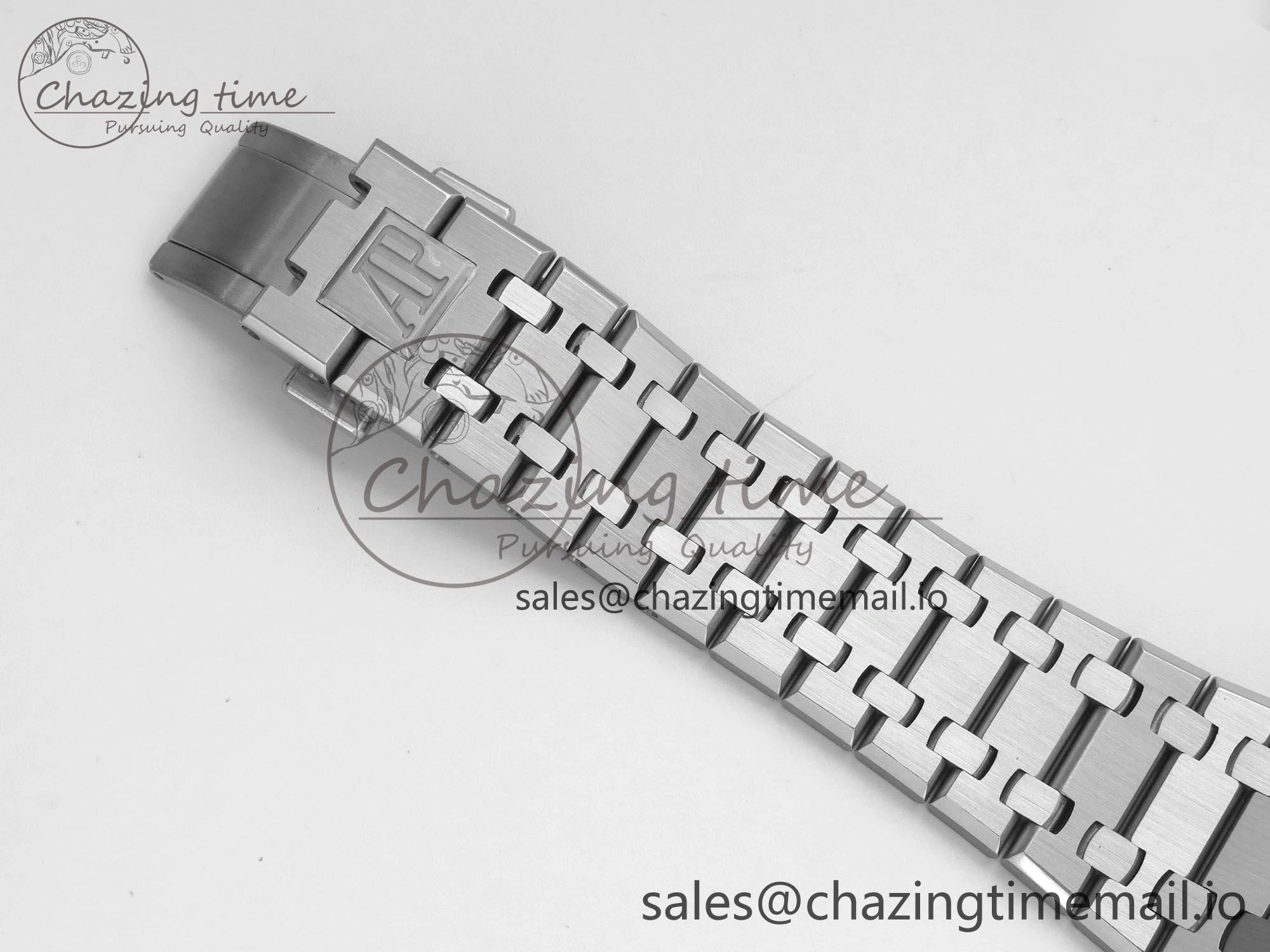 Royal Oak 41mm 15510 SS RSF 1:1 Best Edition Black Dial on SS Bracelet SA4302 Super Clone