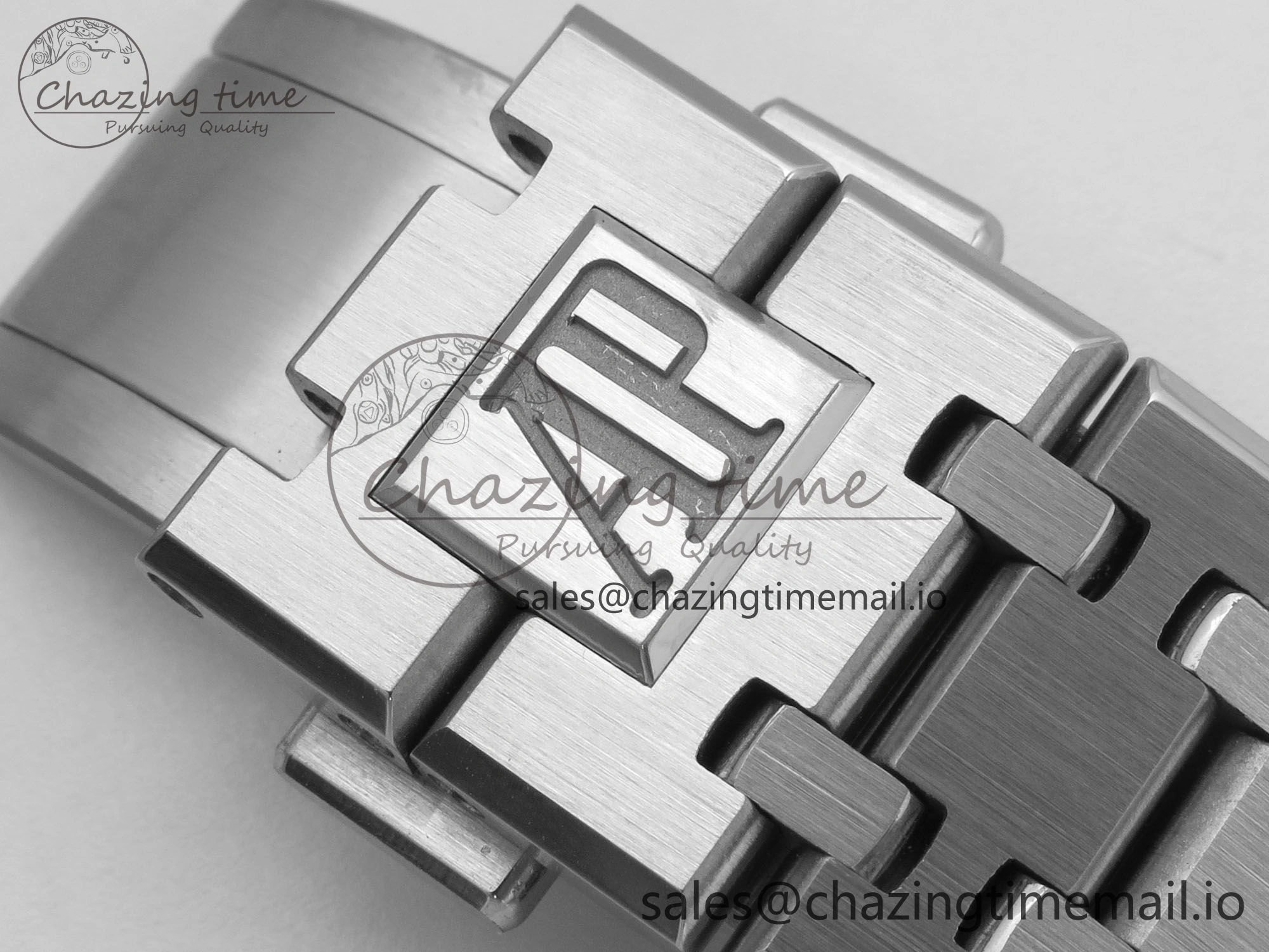 Royal Oak 41mm 15510 SS RSF 1:1 Best Edition Black Dial on SS Bracelet SA4302 Super Clone