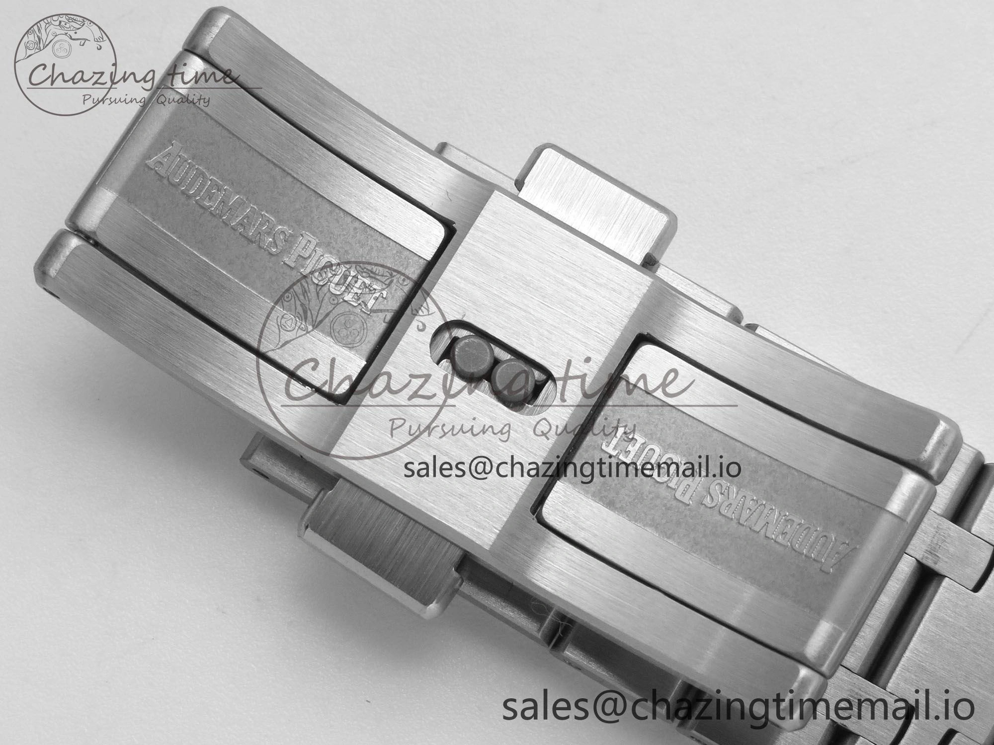 Royal Oak 41mm 15510 SS RSF 1:1 Best Edition Black Dial on SS Bracelet SA4302 Super Clone