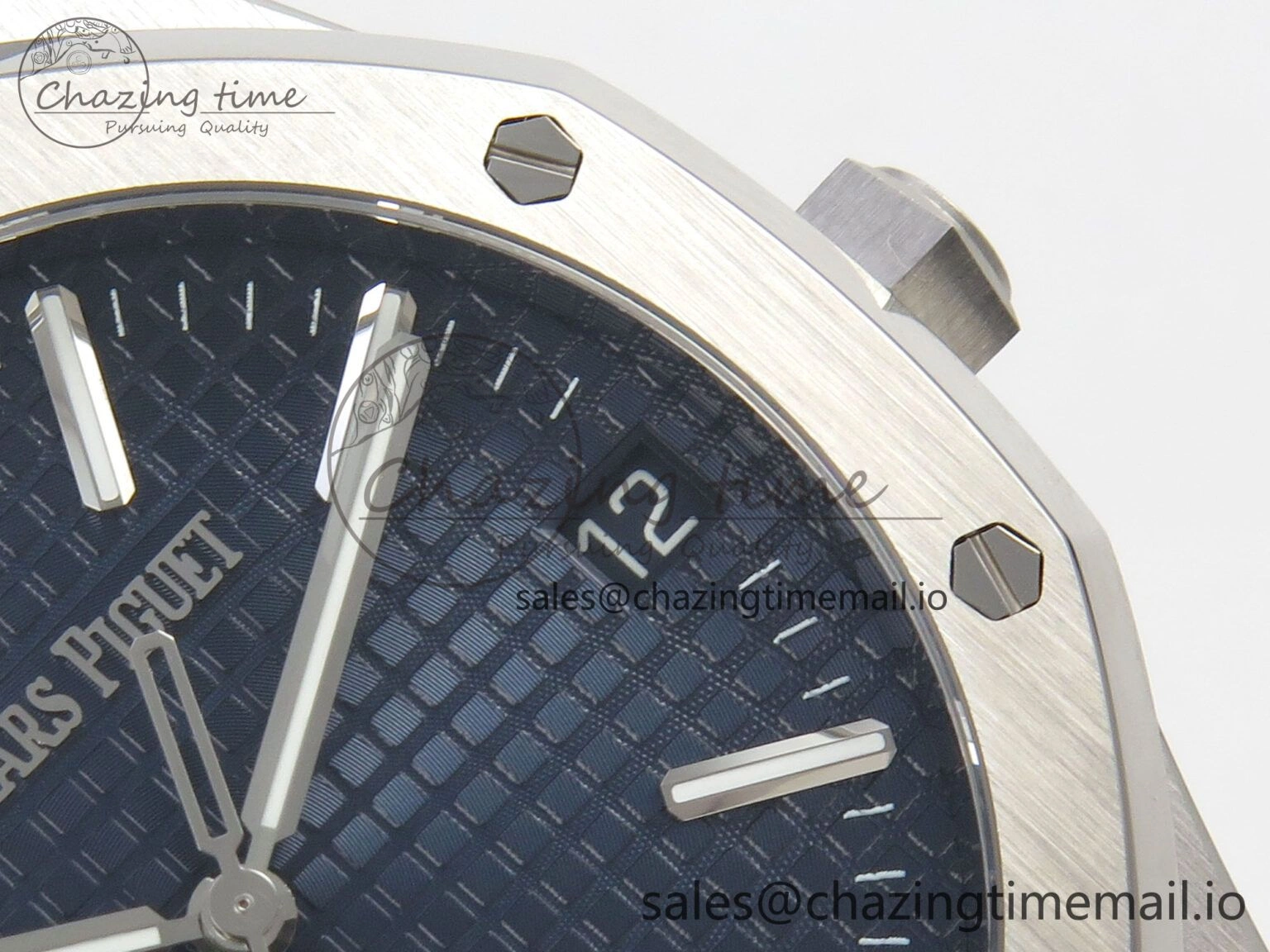 Royal Oak 41mm 15510 SS RSF 1:1 Best Edition Blue Dial on SS Bracelet SA4302 Super Clone