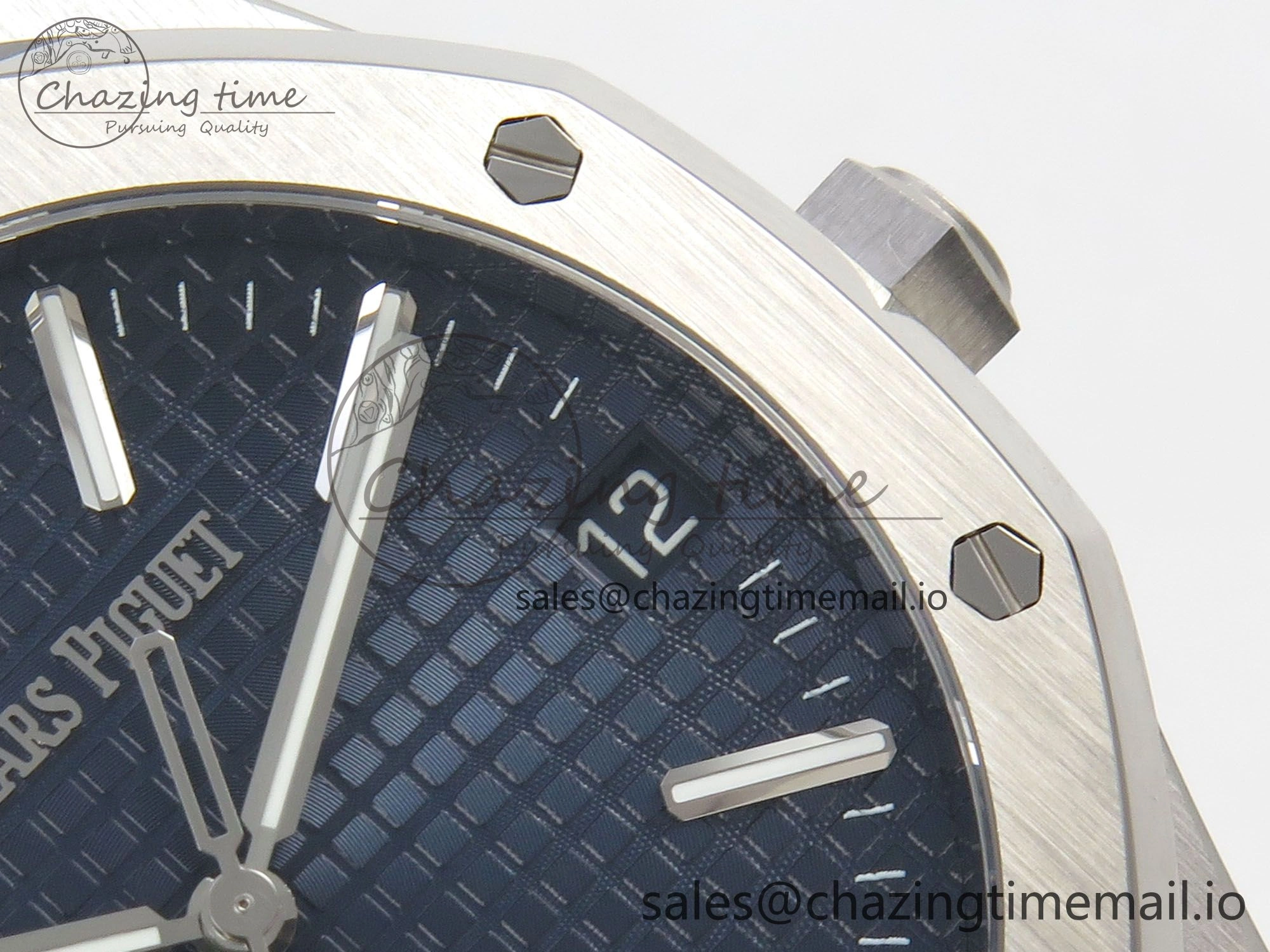Royal Oak 41mm 15510 SS RSF 1:1 Best Edition Blue Dial on SS Bracelet SA4302 Super Clone