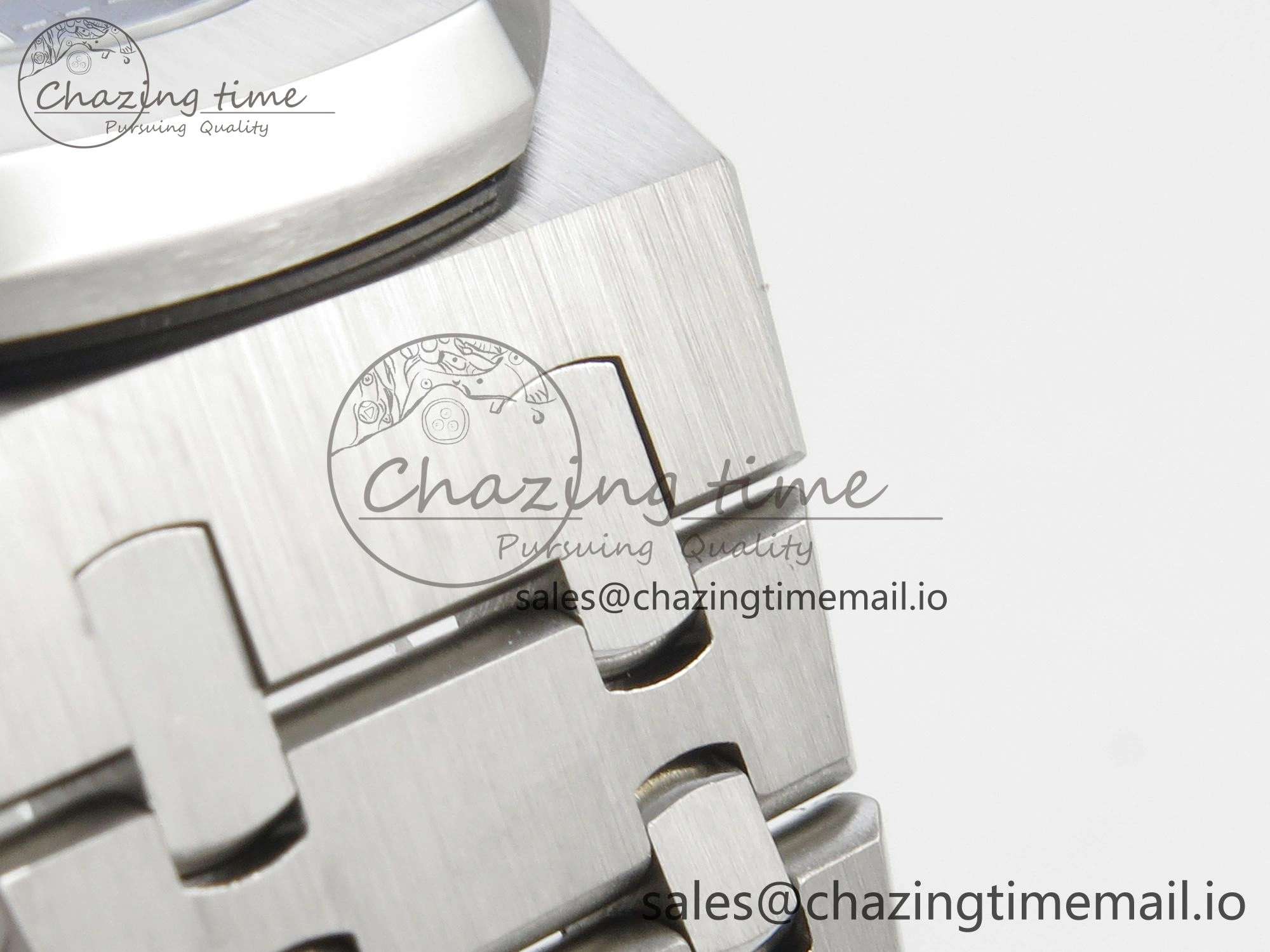Royal Oak 41mm 15510 SS RSF 1:1 Best Edition Blue Dial on SS Bracelet SA4302 Super Clone