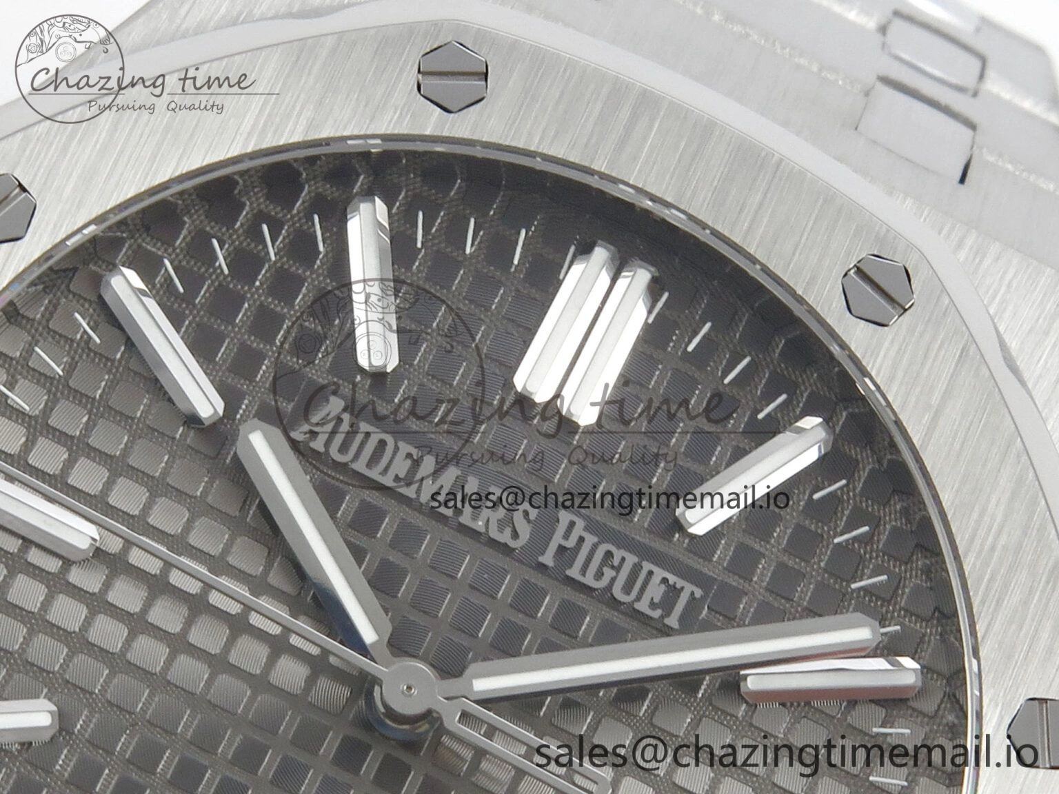 Royal Oak 41mm 15510 SS RSF 1:1 Best Edition Gray Dial on SS Bracelet SA4302 Super Clone