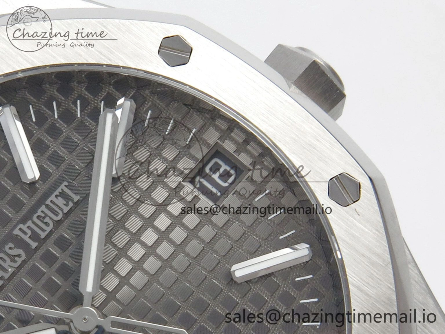 Royal Oak 41mm 15510 SS RSF 1:1 Best Edition Gray Dial on SS Bracelet SA4302 Super Clone