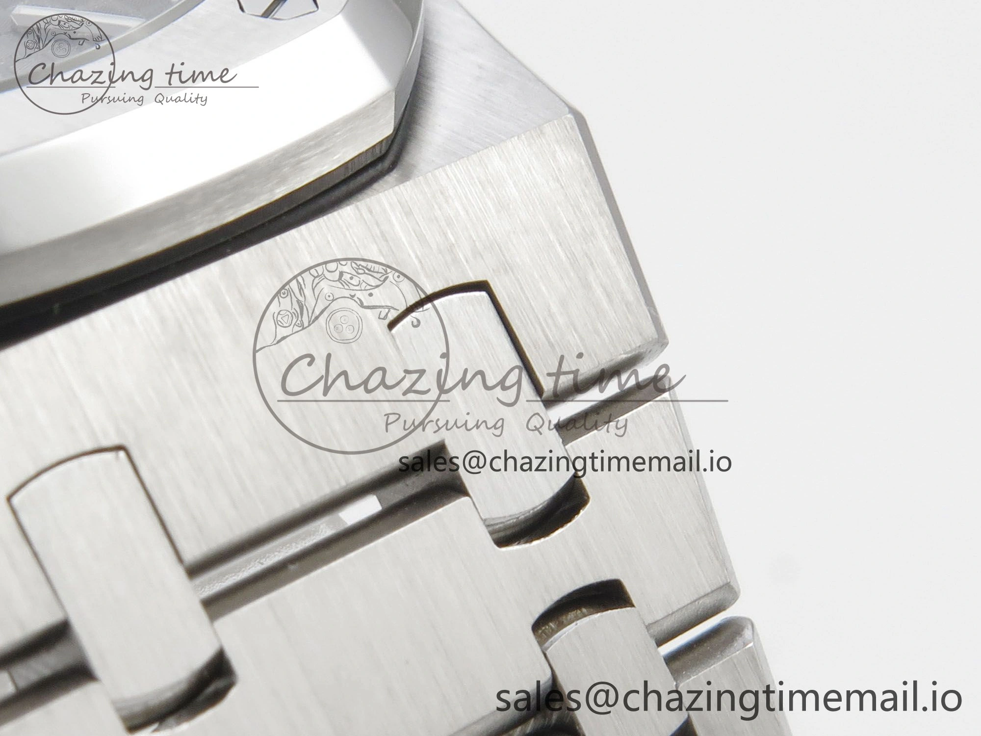 Royal Oak 41mm 15510 SS RSF 1:1 Best Edition Gray Dial on SS Bracelet SA4302 Super Clone
