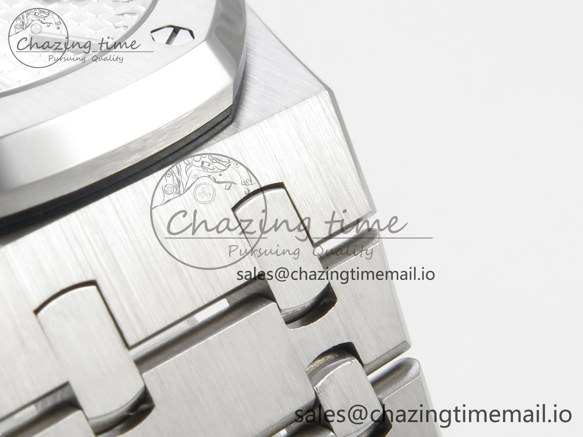 Royal Oak 41mm 15510 SS RSF 1:1 Best Edition Silver Dial on SS Bracelet SA4302 Super Clone