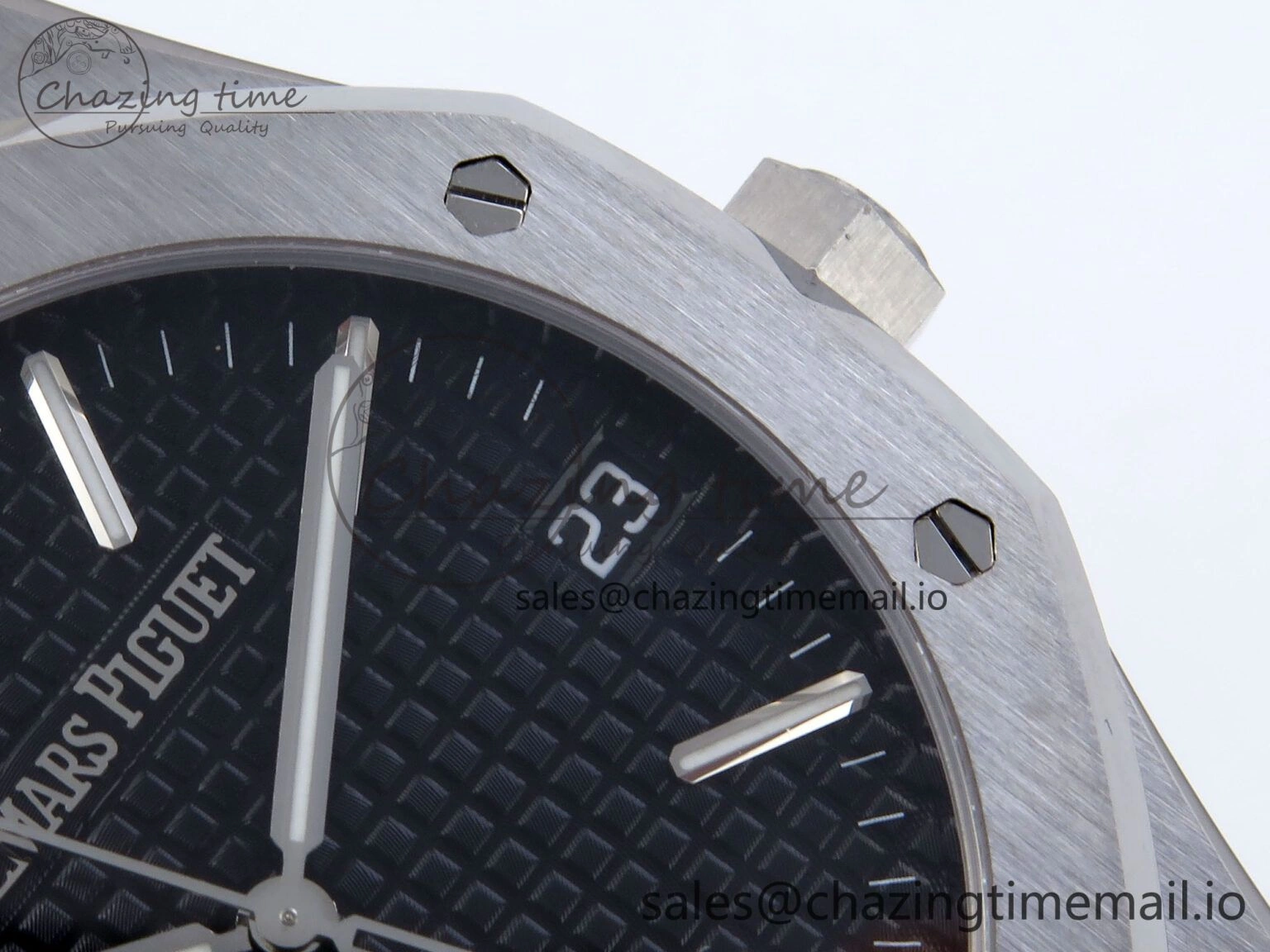 Royal Oak 41mm 15510 SS TKF 1:1 Best Edition Black Dial on SS Bracelet SA4302 Super Clone