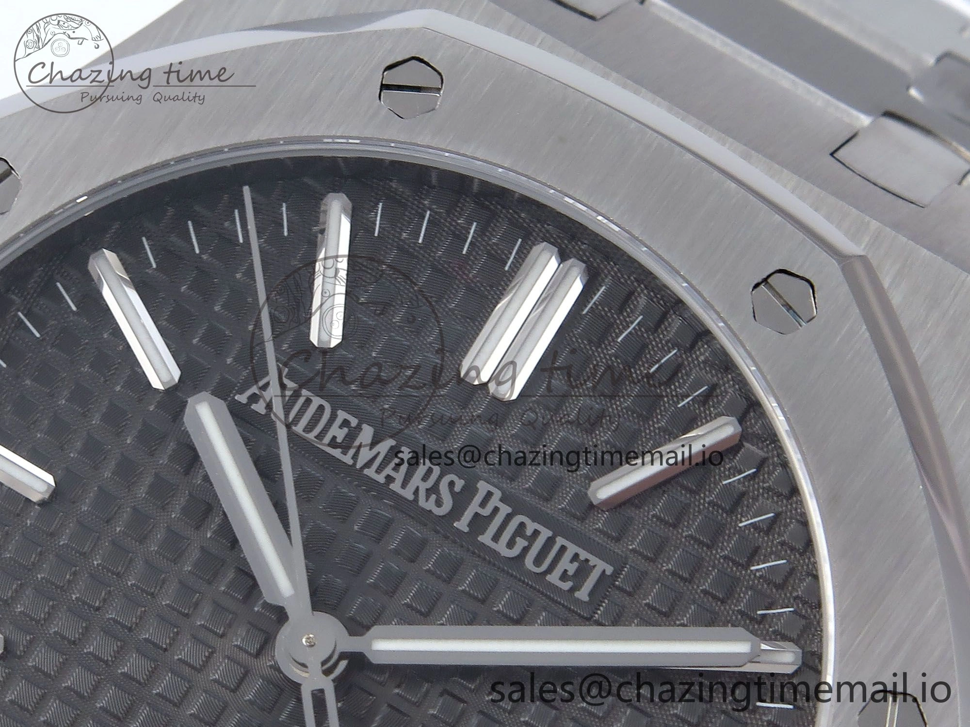 Royal Oak 41mm 15510 SS TKF 1:1 Best Edition Gray Dial on SS Bracelet SA4302 Super Clone