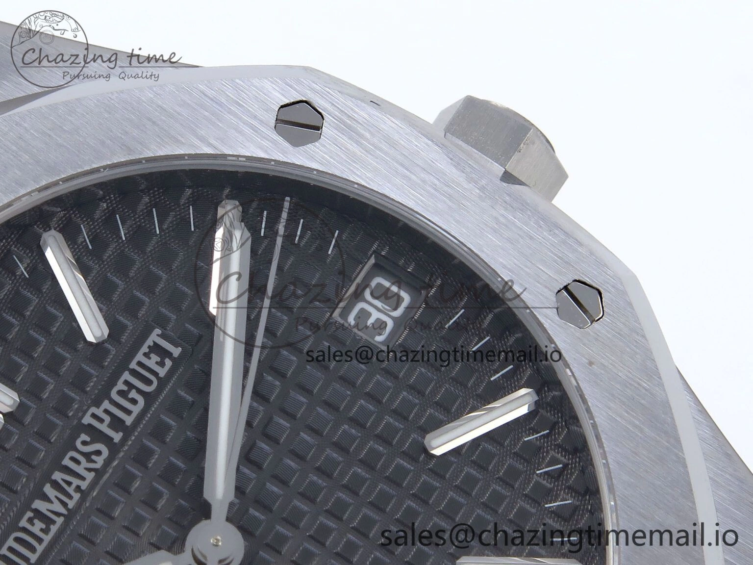 Royal Oak 41mm 15510 SS TKF 1:1 Best Edition Gray Dial on SS Bracelet SA4302 Super Clone