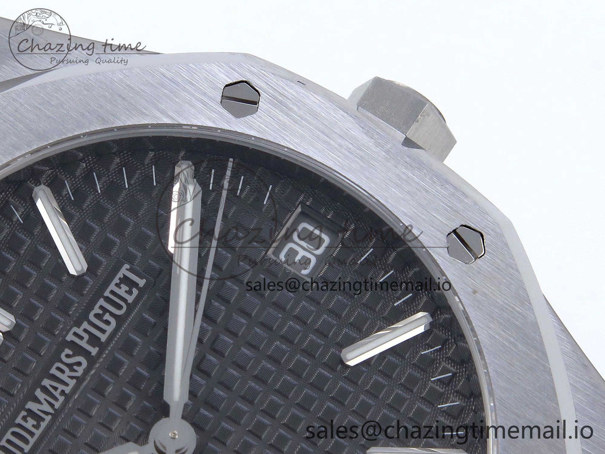 Royal Oak 41mm 15510 SS TKF 1:1 Best Edition Gray Dial on SS Bracelet SA4302 Super Clone