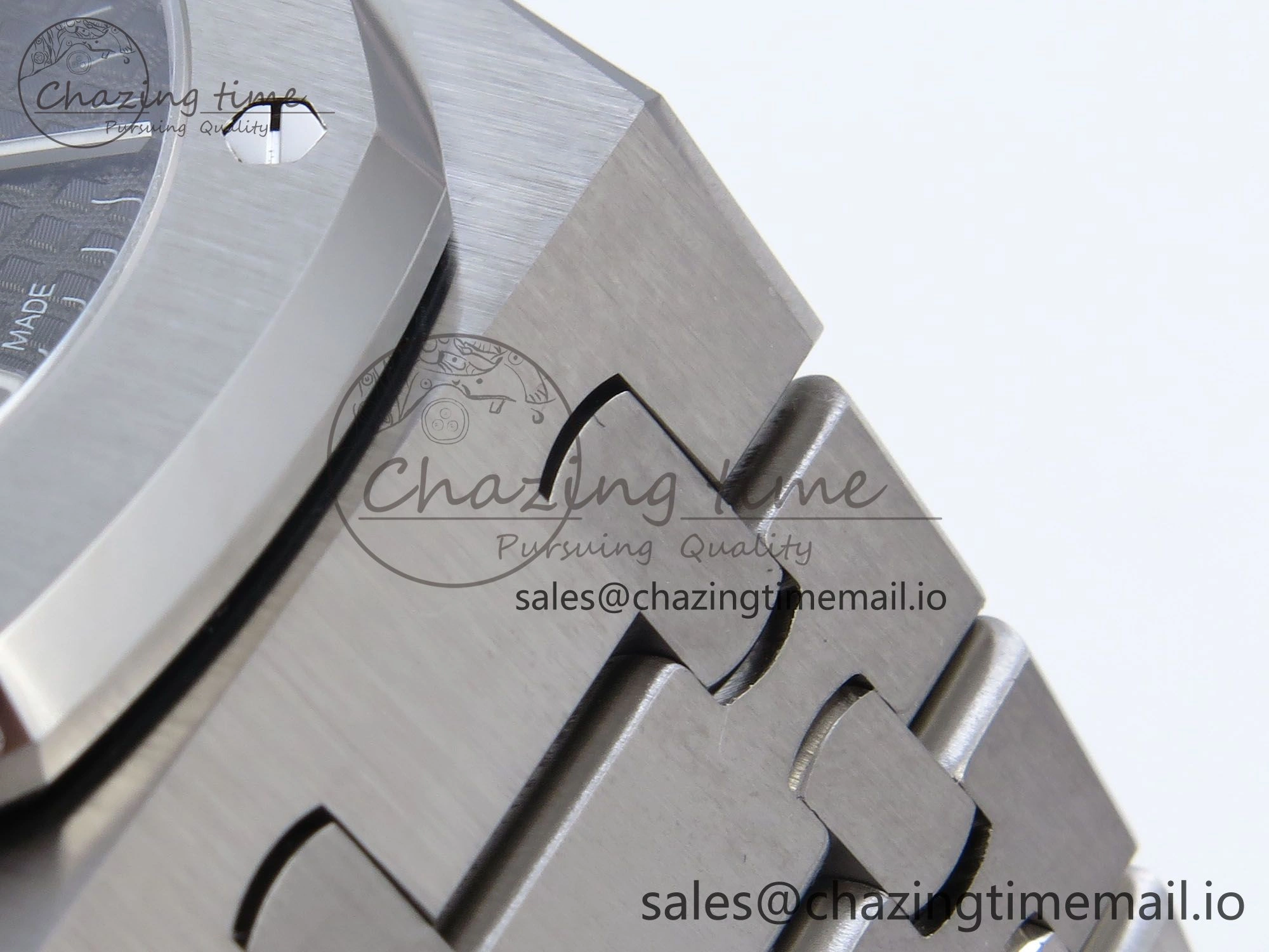 Royal Oak 41mm 15510 SS TKF 1:1 Best Edition Gray Dial on SS Bracelet SA4302 Super Clone