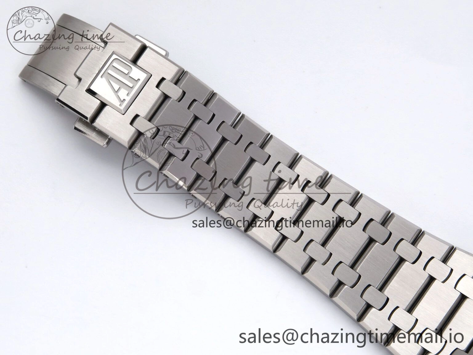 Royal Oak 41mm 15510 SS TKF 1:1 Best Edition Gray Dial on SS Bracelet SA4302 Super Clone