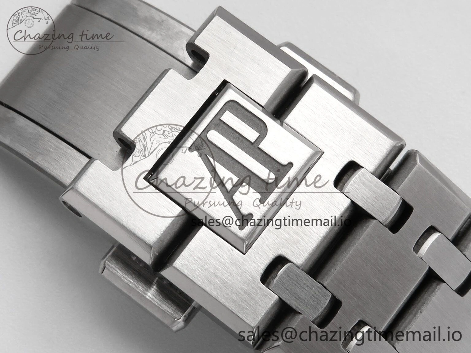 Royal Oak 41mm 15510 SS TKF 1:1 Best Edition Gray Dial on SS Bracelet SA4302 Super Clone