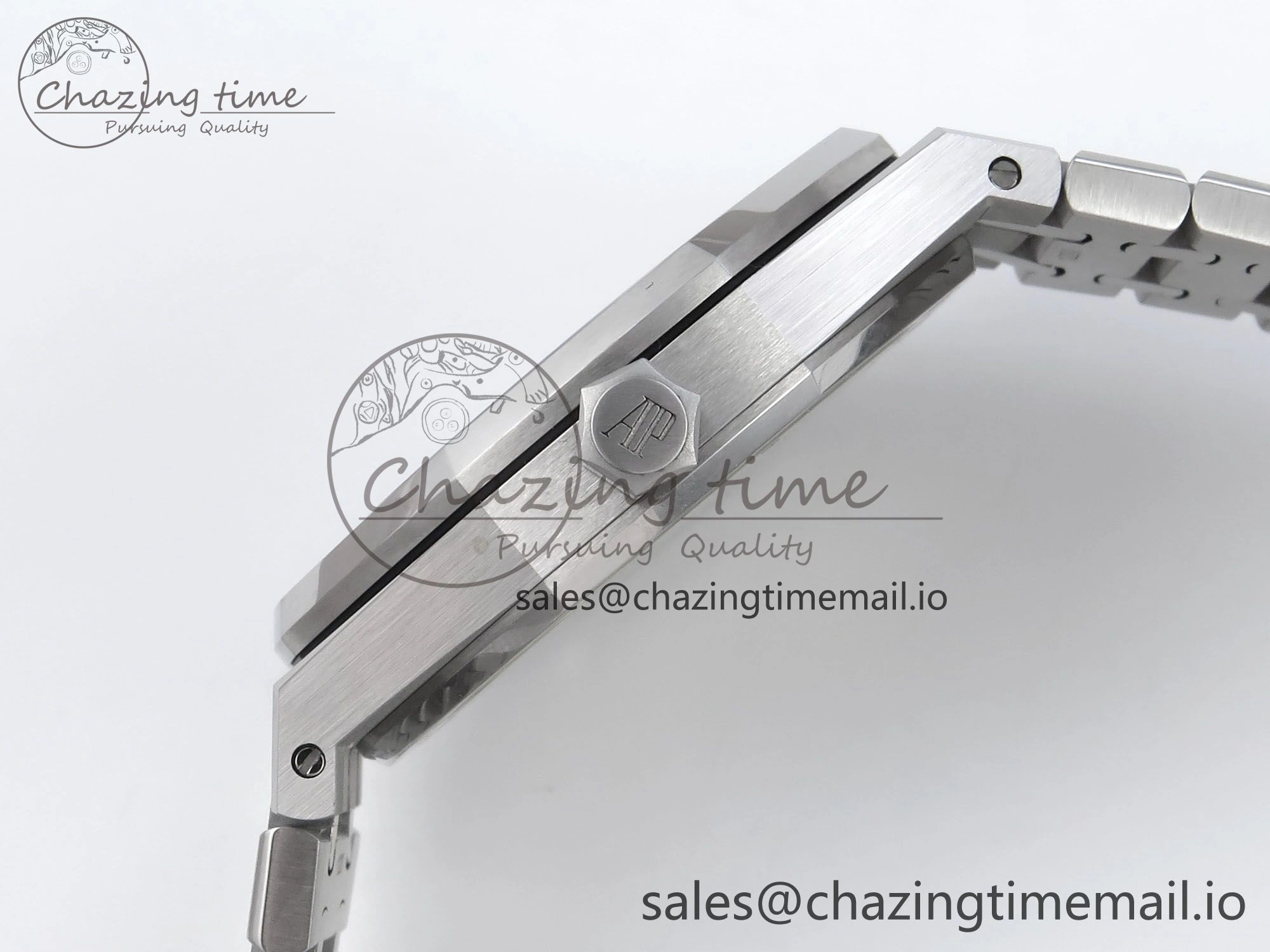 Royal Oak 41mm 15510 SS TKF 1:1 Best Edition Green Dial on SS Bracelet SA4302 Super Clone